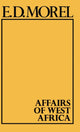 Book cover of: Affairs of West Africa. By: Edmund De Morel