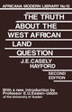 Book cover of: Truth About the West African Land Question