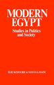 Book cover of: Modern Egypt. By: Elie Kedourie