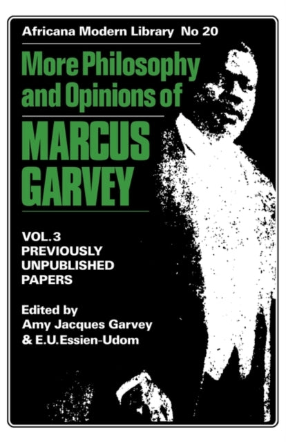 Book cover of: More Philosophy and Opinions of Marcus Garvey. By: Amy Jacques Garvey