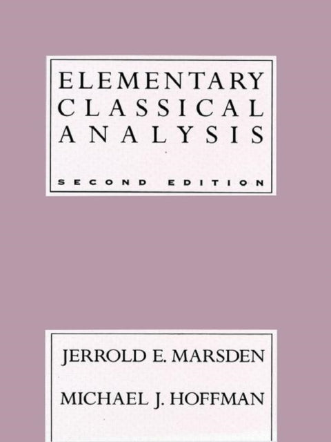 Book cover of: Elementary Classical Analysis