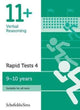 Book cover of: 11+ Verbal Reasoning Rapid Tests Book 4: Year 5, Ages 9-10