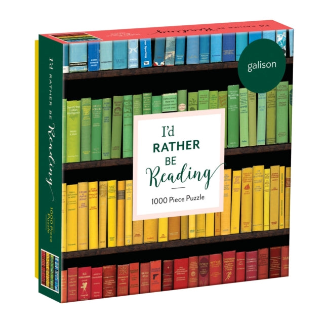 Book cover of: I'd Rather Be Reading 1000 Piece Puzzle in Square Box