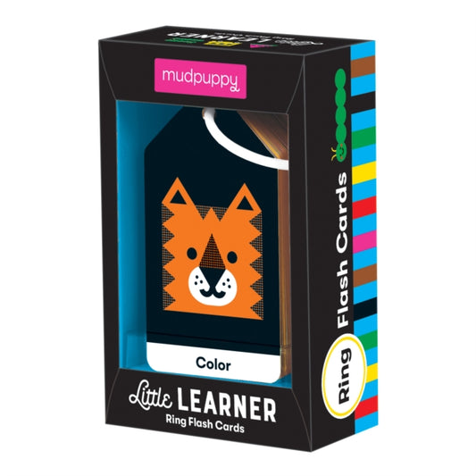 Book cover of: Little Learner Ring Flash Cards. By: Mudpuppy