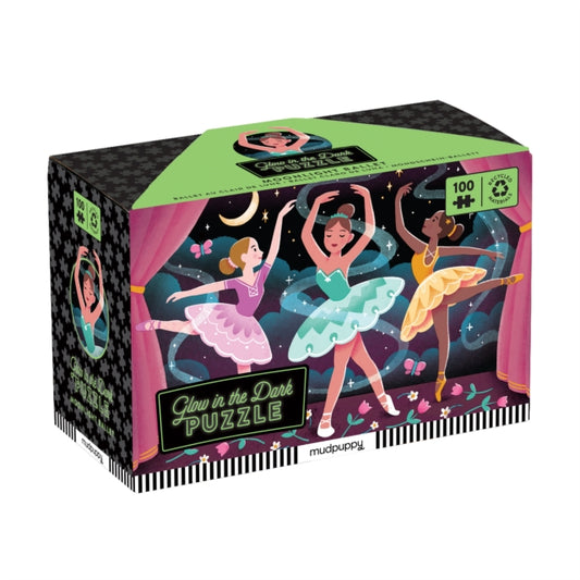 Book cover of: Moonlight Ballet 100 Piece Glow in the Dark Puzzle