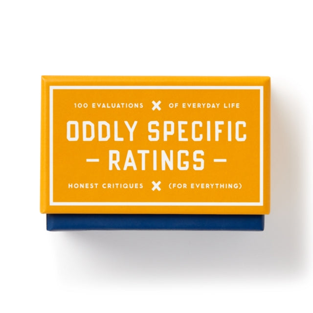 Book cover of: Oddly Specific Ratings