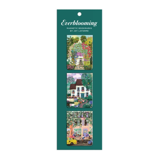 Book cover of: Joy Laforme Everblooming Magnetic Bookmark Set. By: Galison