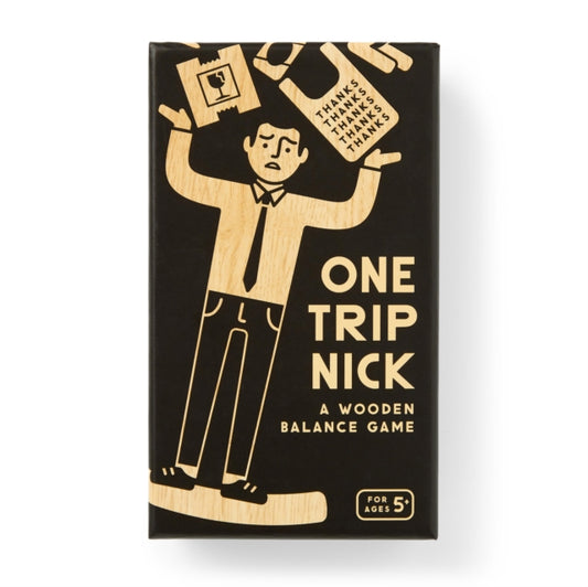 Book cover of: One Trip Nick Wooden Balance Game