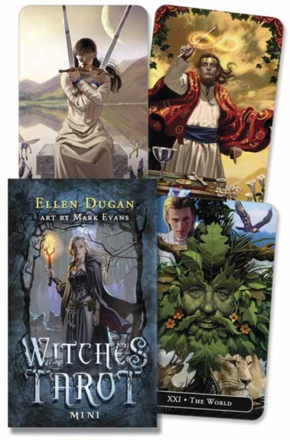 Book cover of: Witches Tarot Mini. By: Ellen Dugan