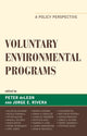 Book cover of: Voluntary Environmental Programs. By: Peter DeLeon
