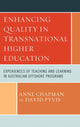 Book cover of: Enhancing Quality in Transnational Higher Education. By: Anne Chapman