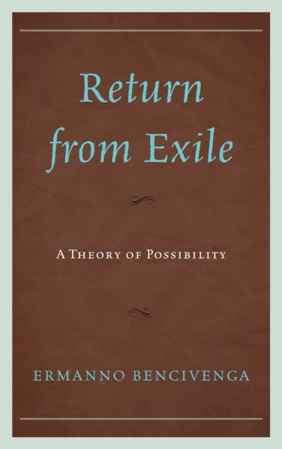 Book cover of: Return From Exile. By: Ermanno Bencivenga