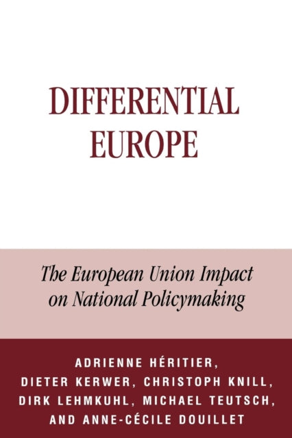 Book cover of: Differential Europe. By: Anne-Ccile Douillet