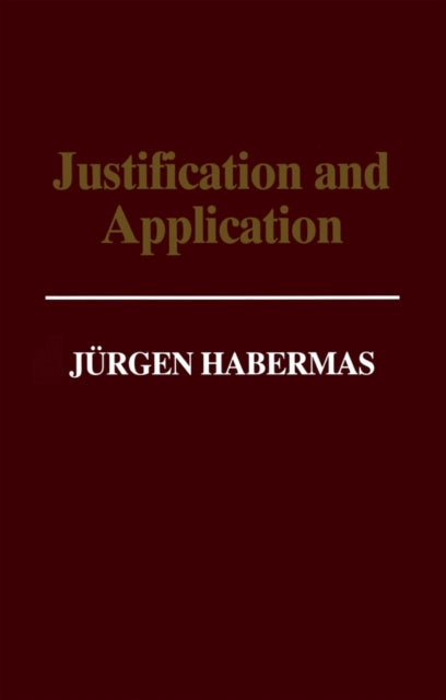 Book cover of: Justification and Application