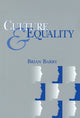 Book cover of: Culture and Equality. By: Brian Barry