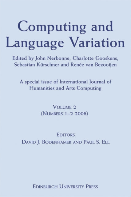 Book cover of: Computing and Language Variation. By: John Nerbonne