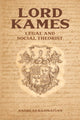 Book cover of: Lord Kames. By: Andreas Rahmatian