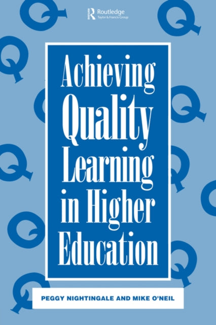 Book cover of: Achieving Quality Learning in Higher Education
