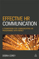 Book cover of: Effective HR Communication. By: Debra Corey