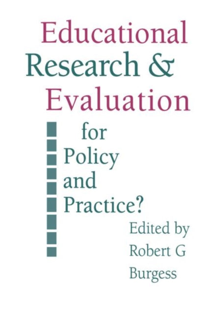 Book cover of: Education Research and Evaluation: For Policy and Practice?