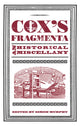 Book cover of: Cox's Fragmenta. By: Simon Murphy