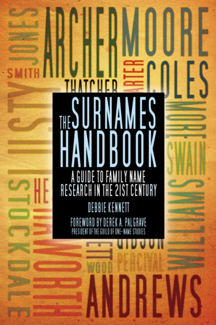 Book cover of: Surnames Handbook. By: Debbie Kennett