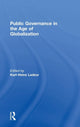 Book cover of: Public Governance in the Age of Globalization. By: Karl-Heinz Ladeur