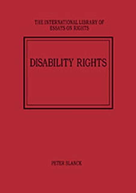 Book cover of: Disability Rights. By: Peter David Blanck