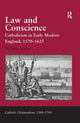 Book cover of: Law and Conscience. By: Stefania Tutino