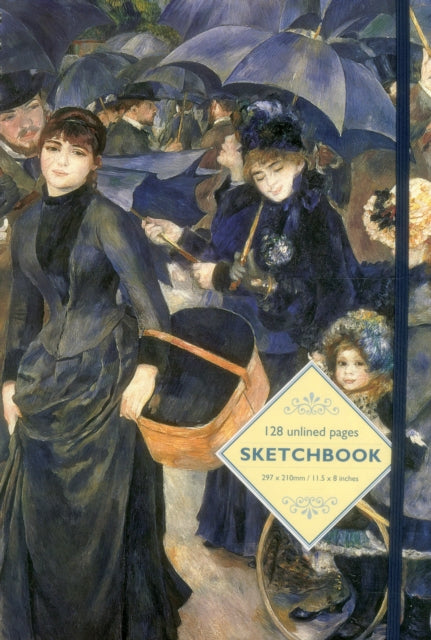 Book cover of: Sketchbook - The Umbrellas. By: Pierre Auguste Renoir