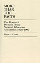 Book cover of: More Than The Facts
