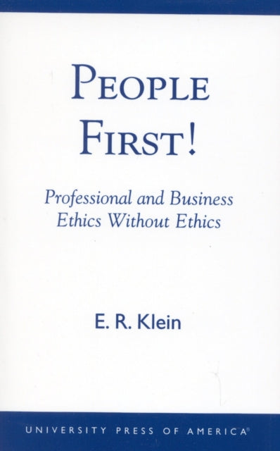 Book cover of: People First!. By: E.R. Klein