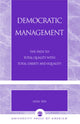 Book cover of: Democratic Management. By: Asim Sen