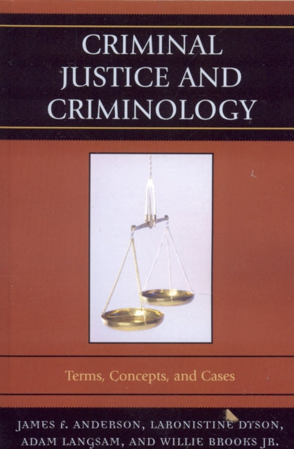 Book cover of: Criminal Justice and Criminology. By: Anderson James F.