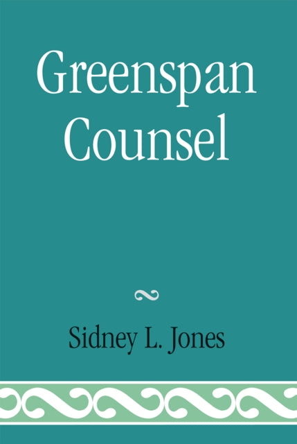 Book cover of: Greenspan Counsel. By: Sidney Jones