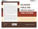 Book cover of: Balancing Public and Private Health Care Systems. By: Randolph Quaye