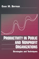Book cover of: Productivity in Public and Non Profit Organizations
