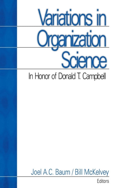 Book cover of: Variations in Organization Science. By: Joel A.C. Baum