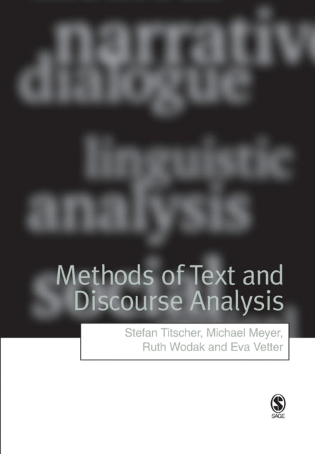 Book cover of: Methods of Text and Discourse Analysis