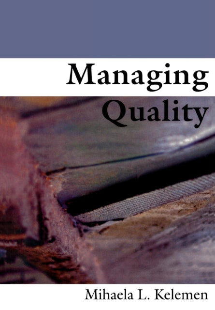 Book cover of: Managing Quality