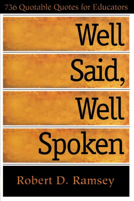 Book cover of: Well Said, Well Spoken. By: Robert D. Ramsey