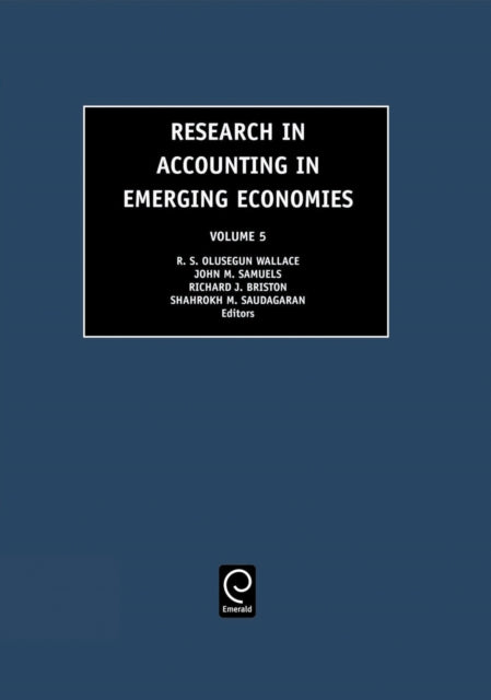 Book cover of: Research in Accounting in Emerging Economies