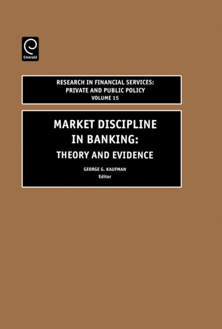 Book cover of: Market Discipline in Banking. By: G.G Kaufman