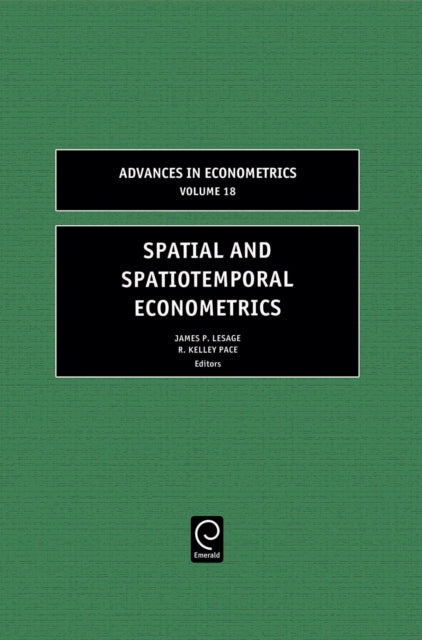 Book cover of: Spatial and Spatiotemporal Econometrics