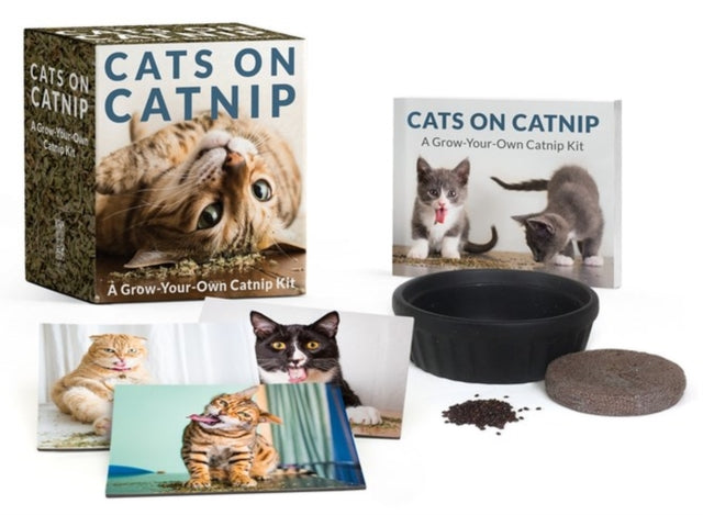 Book cover of: Cats on Catnip: A Grow-Your-Own Catnip Kit. By: Andrew Marttila