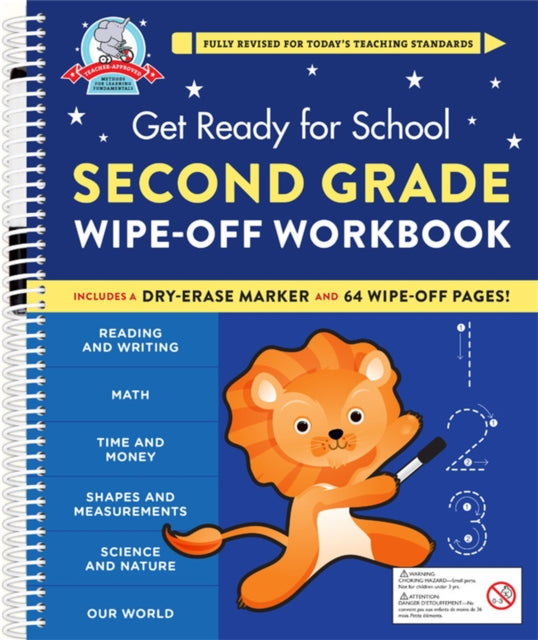 Book cover of: Get Ready for School: Second Grade Wipe-Off Workbook. By: Heather Stella