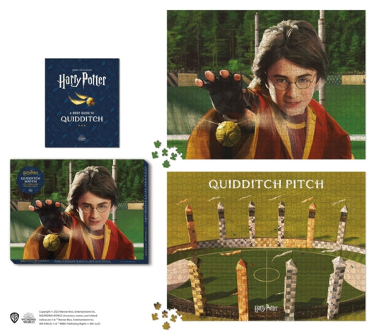 Book cover of: Harry Potter Quidditch Match 2-in-1 Double-Sided 1000-Piece Puzzle. By: Donald Lemke