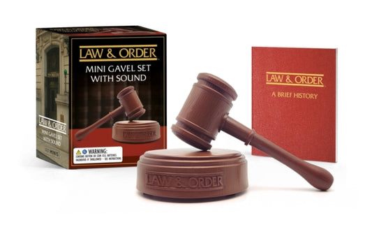 Book cover of: Law & Order: Mini Gavel Set with Sound. By: Chip Carter