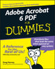 Book cover of: Adobe Acrobat 6 PDF For Dummies. By: Greg Harvey