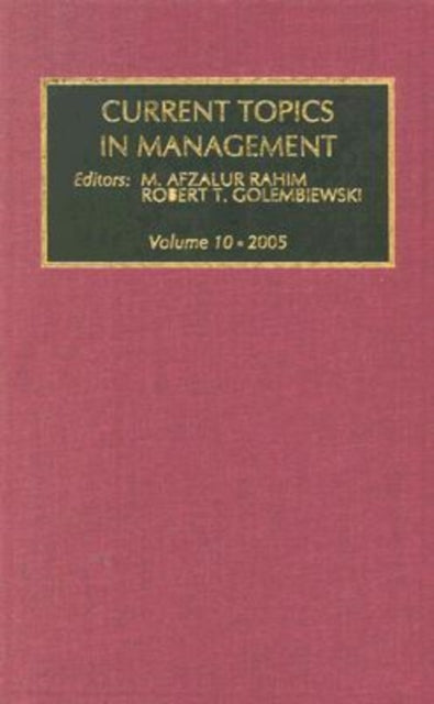 Book cover of: Current Topics in Management